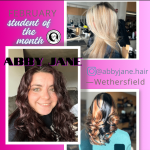 collage of abby janes work