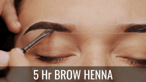 tinting brow with henna
