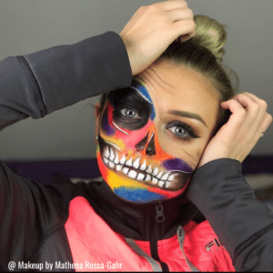 candy skull makeup by mathena
